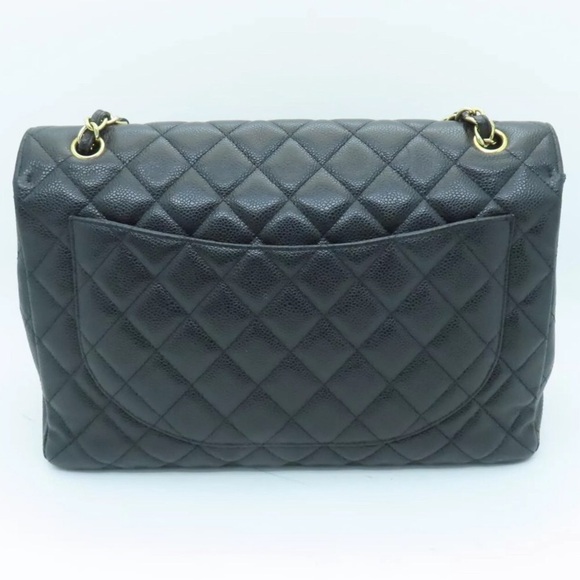 💎✨ JUMBO ✨💎 CAVIAR CHANEL FLAP QUILTED - Picture 11 of 12